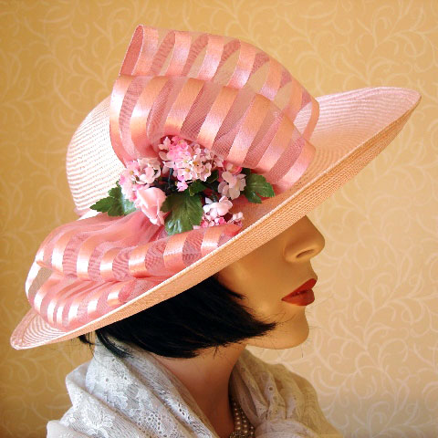 Pink Straw Hat Carmen Side